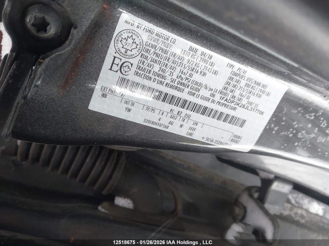 1FADP3K28JL317706 Ford FOCUS SE