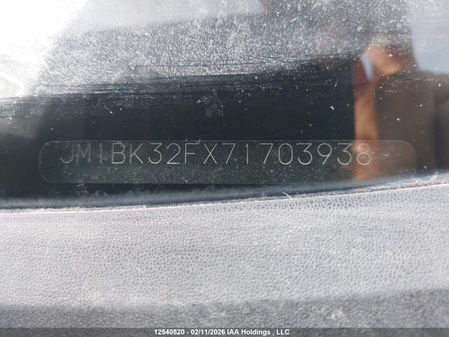 2007 Mazda 3 I მანქანა იყიდება აუქციონზე, vin: JM1BK32FX71703938, აუქციონის ნომერი: 12540820