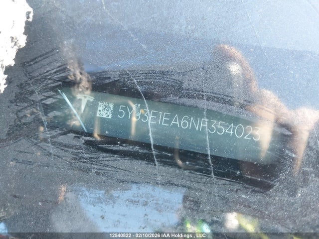 Aukcja sprzedaży 2022 Tesla Model 3, vin: 5YJ3E1EA6NF354023, numer aukcji: 12540822