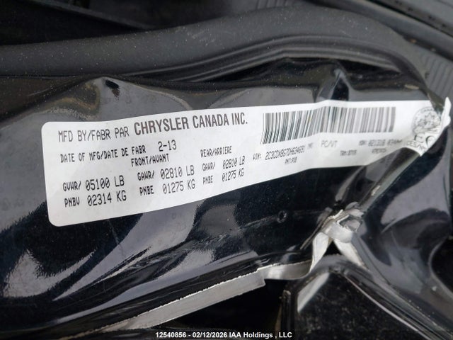 12540856 :رقم المزاد ، 2C3CDXBG7DH634691 vin ، 2013 Dodge Charger Se مزاد بيع
