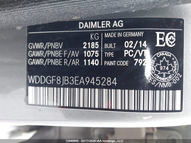 2014 Mercedes-benz C 350 4matic მანქანა იყიდება აუქციონზე, vin: WDDGF8JB3EA945284, აუქციონის ნომერი: 12540905