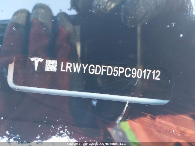 LRWYGDFD5PC901712 Tesla Model Y Rwd