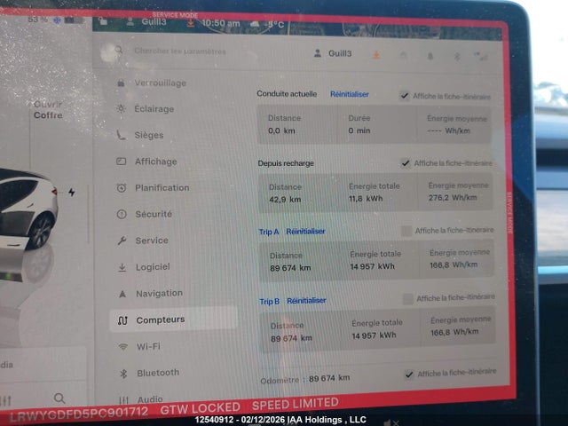 LRWYGDFD5PC901712 Tesla Model Y Rwd