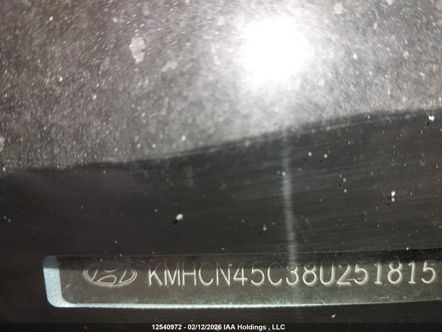 12540972 :رقم المزاد ، KMHCN45C38U251815 vin ، 2008 Hyundai Accent Gl/gls/l مزاد بيع