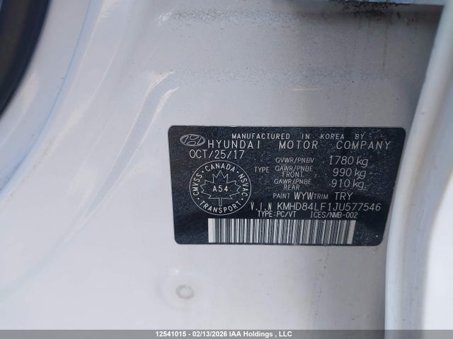 KMHD84LF1JU577546 Hyundai ELANTRA GL