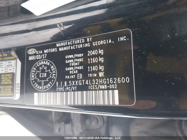 5XXGT4L32HG162600 KIA Optima Lx/lx+