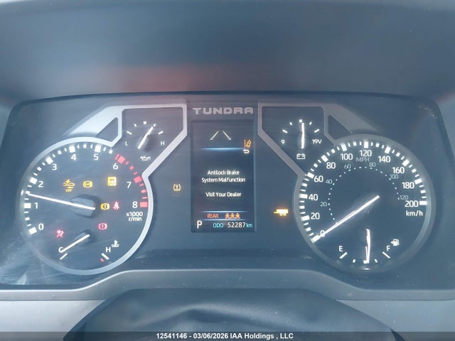 12541146 :رقم المزاد ، 5TFLA5DB9NX018725 vin ، 2022 Toyota Tundra Crewmax Sr/crewmax Sr5 مزاد بيع