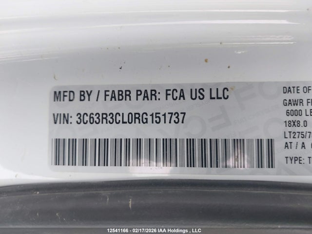 3C63R3CL0RG151737 RAM 3500 Tradesman