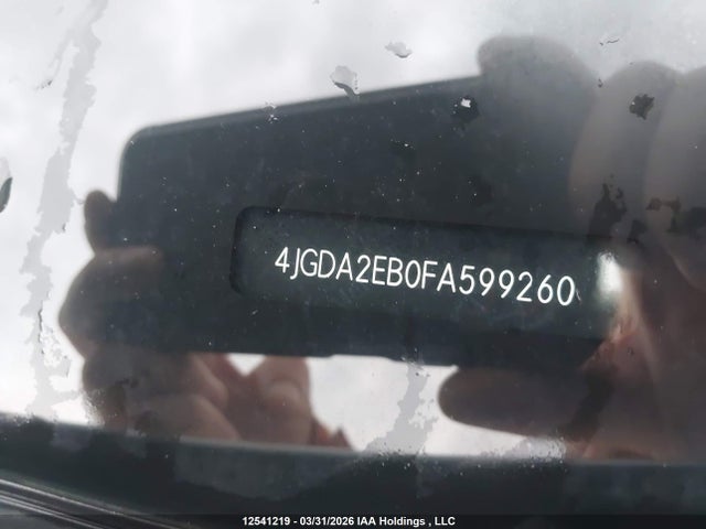 12541219 :رقم المزاد ، 4JGDA2EB0FA599260 vin ، 2015 Mercedes-benz Ml 350 Bluetec 4matic مزاد بيع