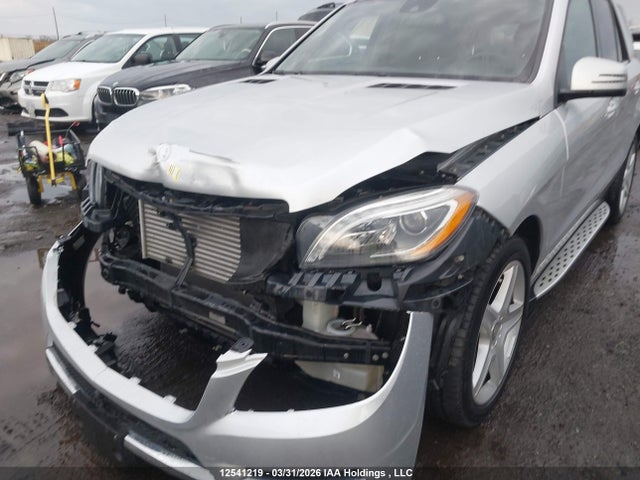 12541219 :رقم المزاد ، 4JGDA2EB0FA599260 vin ، 2015 Mercedes-benz Ml 350 Bluetec 4matic مزاد بيع
