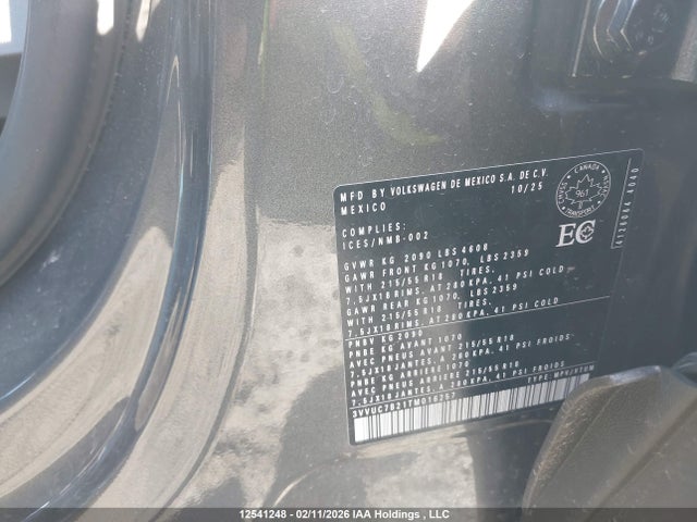 Volkswagen TAOS SE 2026 3VVUC7B21TM016257 Image 9