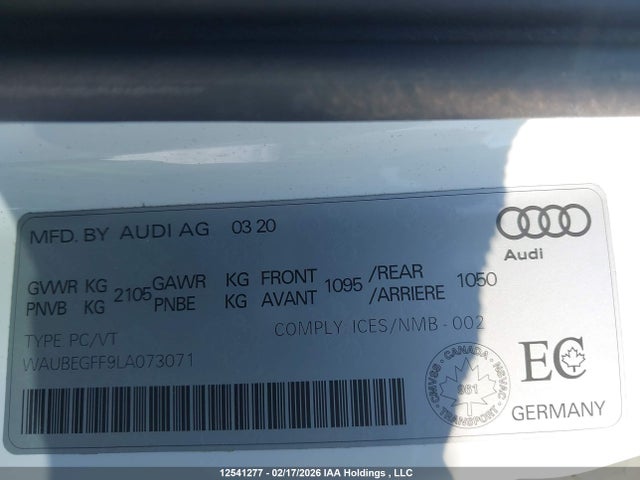 WAUBEGFF9LA073071 Audi A3 45 Komfort