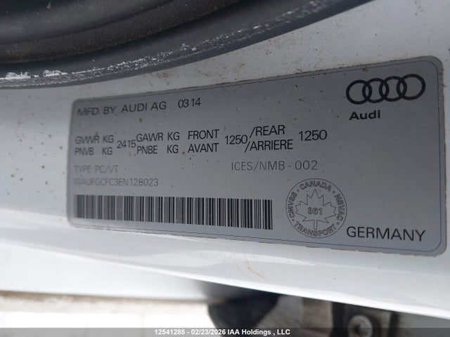 WAUFGCFC3EN128023 Audi A6