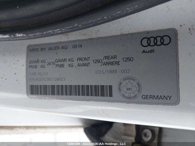 WAUFGCFC3EN128023 Audi A6