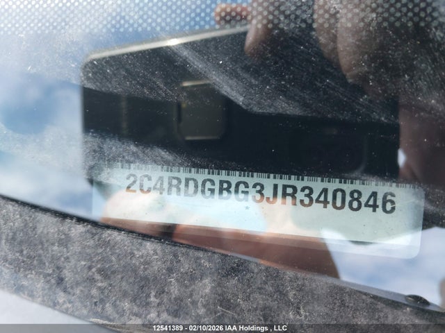 12541389 :رقم المزاد ، 2C4RDGBG3JR340846 vin ، 2018 Dodge Grand Caravan Se مزاد بيع