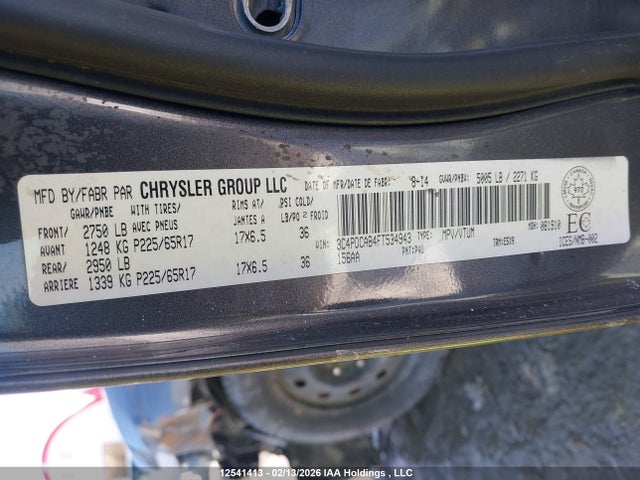 3C4PDCAB4FT534943 Dodge Journey Cvp/se Plus