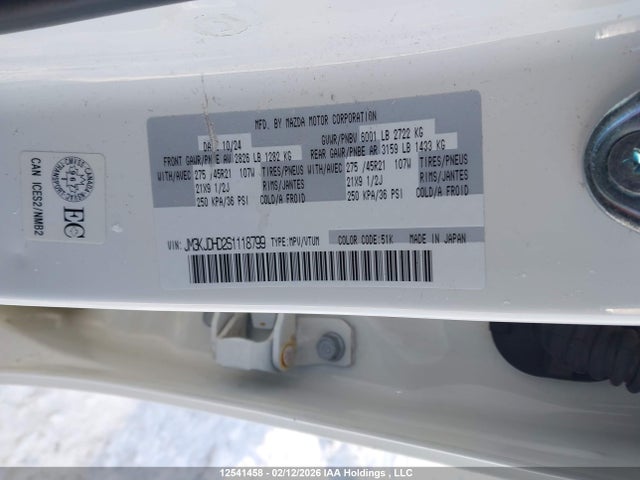 JM3KJDHD2S1118799 Mazda Cx-70 Premium