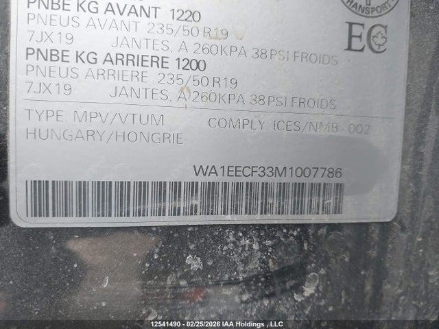 Audi Q3 45 Progressiv 2021 WA1EECF33M1007786 Image 9