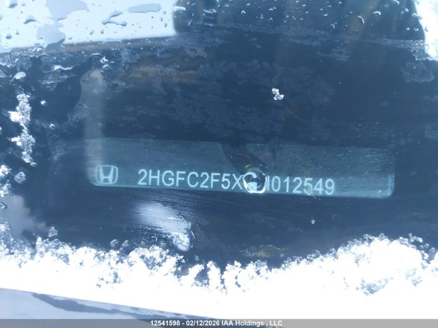 Aukcja sprzedaży 2016 Honda Civic, vin: 2HGFC2F5XGH012549, numer aukcji: 12541598