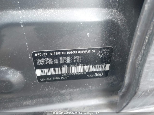 JA32U2FU6HU607624 Mitsubishi Lancer