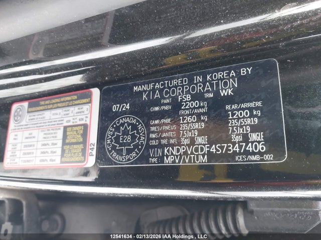 Aukcja sprzedaży 2025 Kia Sportage Ex, vin: KNDPVCDF4S7347406, numer aukcji: 12541634