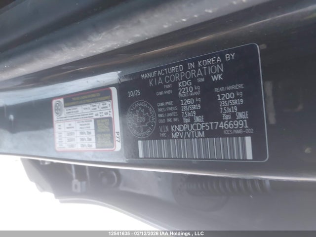 Aukcja sprzedaży 2026 Kia Sportage Lx, vin: KNDPUCDF5T7466991, numer aukcji: 12541635