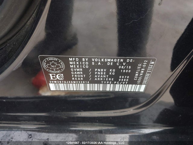 3VW267AJ4GM232614 Volkswagen Jetta 1.4 Tsi Trendline/1.4 Tsi Trendline+