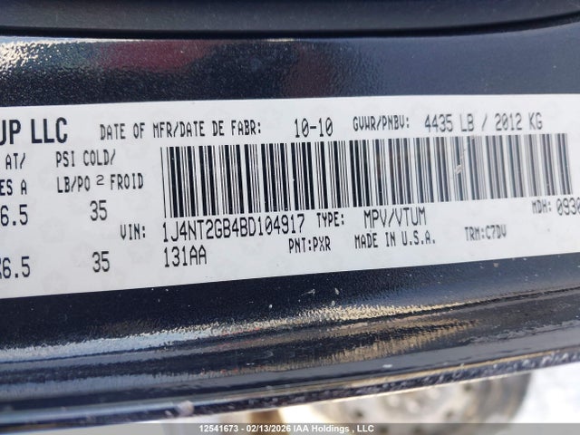 Aukcja sprzedaży 2011 Jeep Patriot, vin: 1J4NT2GB4BD104917, numer aukcji: 12541673