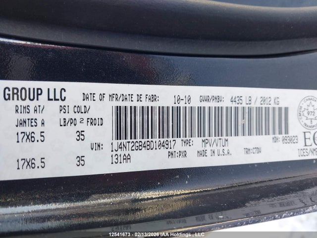 Aukcja sprzedaży 2011 Jeep Patriot, vin: 1J4NT2GB4BD104917, numer aukcji: 12541673