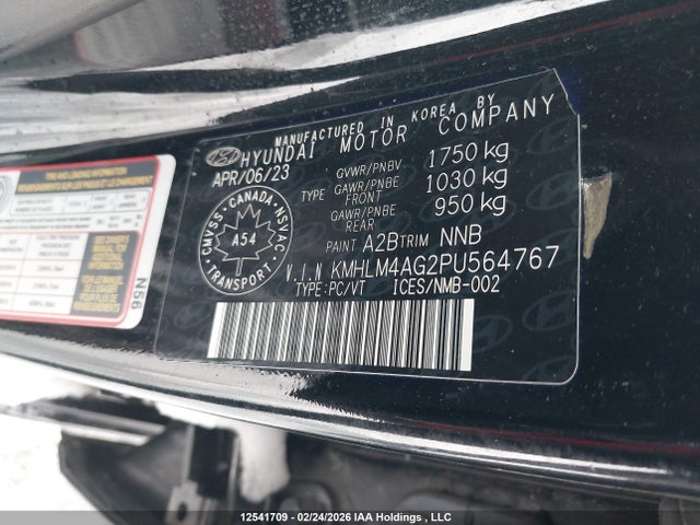 Продаж на аукціоні авто 2023 Hyundai Elantra Preferred Ivt, vin: KMHLM4AG2PU564767, номер лоту: 12541709