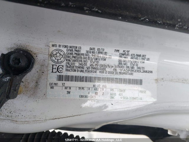 Продажа на аукционе авто 2013 Ford Focus Se, vin: 1FADP3K23DL268256, номер лота: 12541711