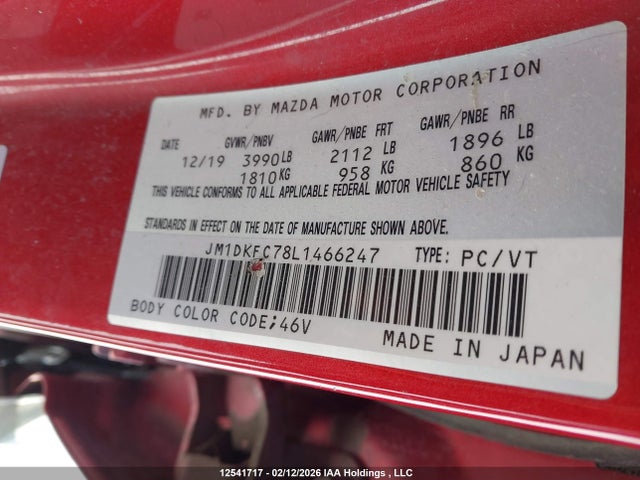 JM1DKFC78L1466247 Mazda Cx-3 Gs