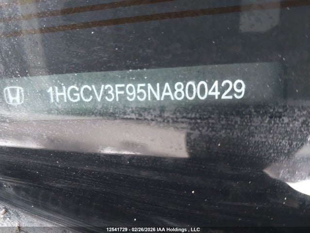 1HGCV3F95NA800429 Honda ACCORD HYBRID