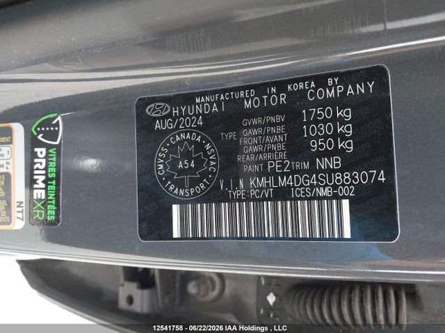 Aukcja sprzedaży 2025 Hyundai Elantra, vin: KMHLM4DG4SU883074, numer aukcji: 12541758