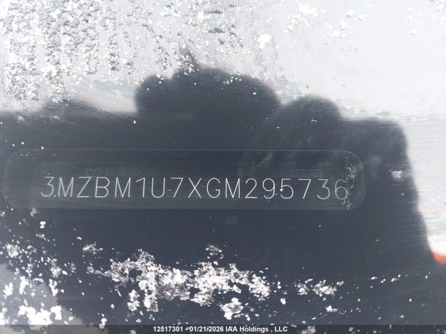3MZBM1U7XGM295736 Mazda Mazda3 G/gx