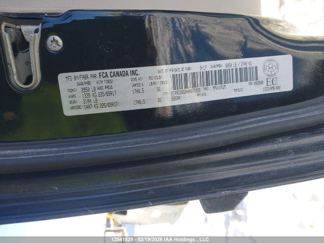 2C4RDGBGXHR877935 Dodge Grand Caravan Cvp/sxt
