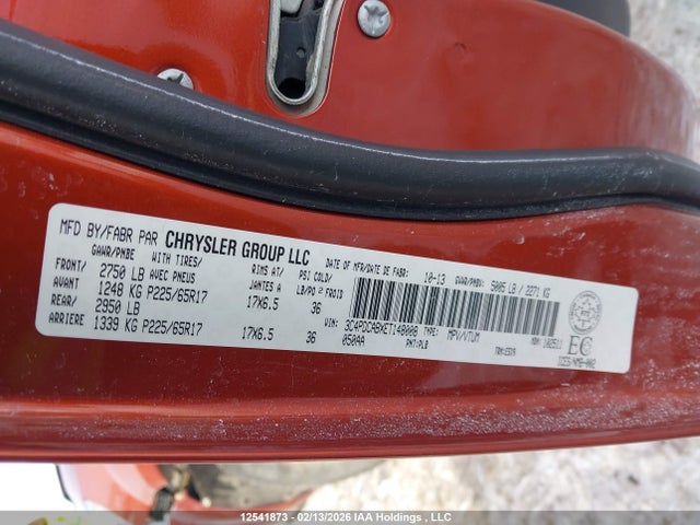 3C4PDCABXET148008 Dodge Journey Cvp/se Plus