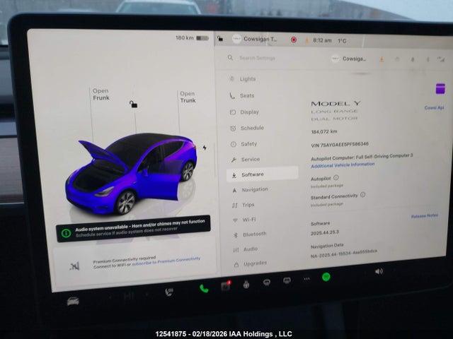 7SAYGAEE5PF586346 Tesla Model Y
