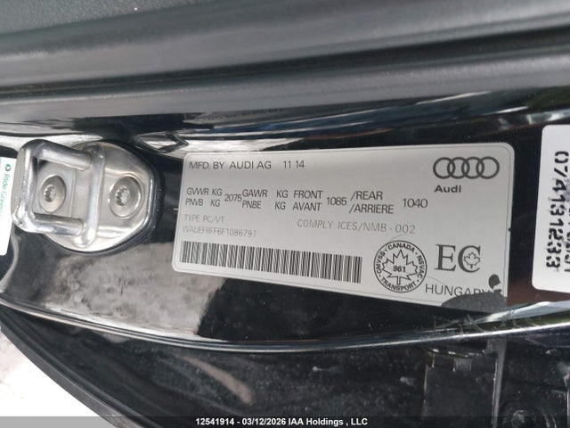 WAUEFRFF6F1086791 Audi A3 2.0t Progressiv