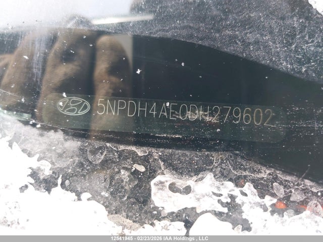 12541945 :رقم المزاد ، 5NPDH4AE0DH279602 vin ، 2013 Hyundai Elantra مزاد بيع
