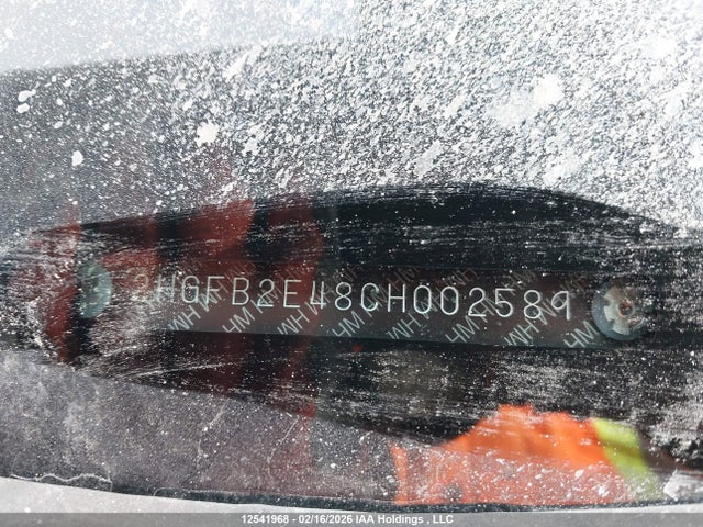 12541968 :رقم المزاد ، 2HGFB2E48CH002589 vin ، 2012 Honda Civic مزاد بيع
