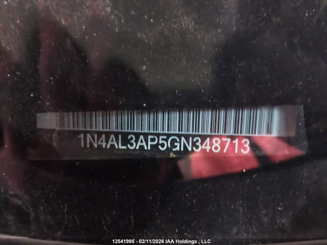 1N4AL3AP5GN348713 Nissan Altima 2.5/2.5 S/2.5 Sl Tech/2.5 Sr/2.5 Sv