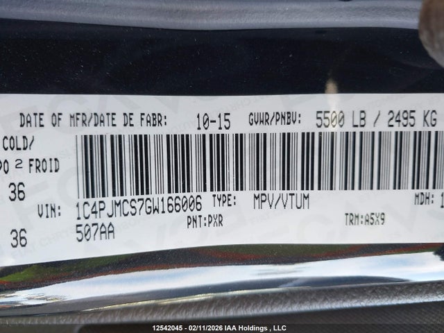 1C4PJMCS7GW166006 Jeep Cherokee North