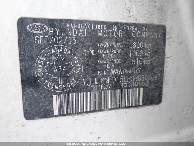 KMHD35LH3GU303697 Hyundai Elantra Gt Gls