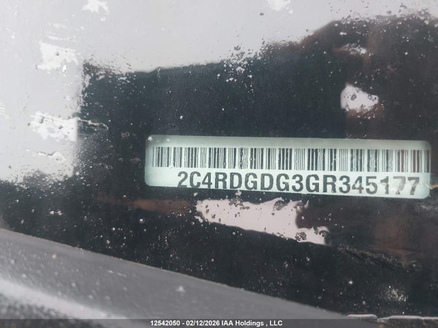 2C4RDGDG3GR345177 Dodge Grand Caravan Crew