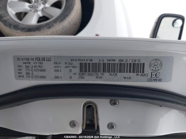 3C6RR7LT6KG617792 RAM 1500 Classic Slt