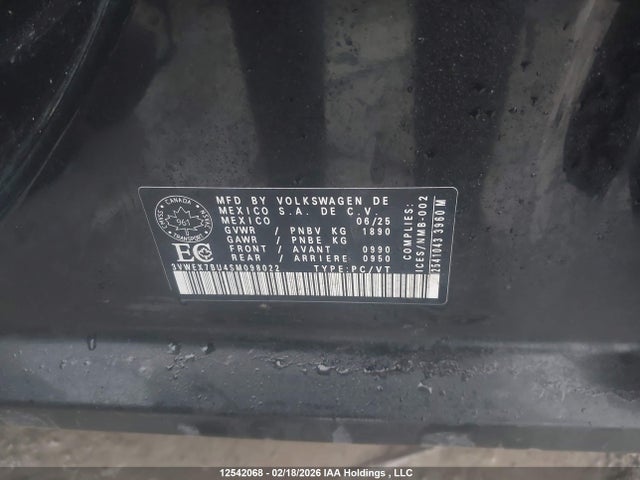 3VWEX7BU4SM098022 Volkswagen JETTA SE