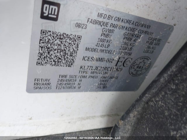 KL77LJE21RC111929 Chevrolet Trax 2rs