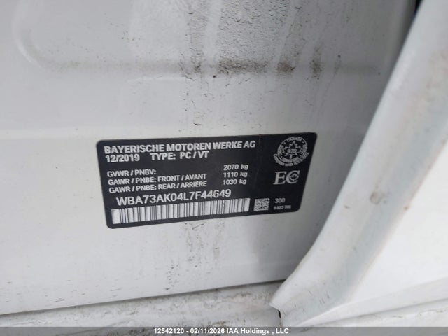 WBA73AK04L7F44649 BMW 228i Gran Coupe Xdrive
