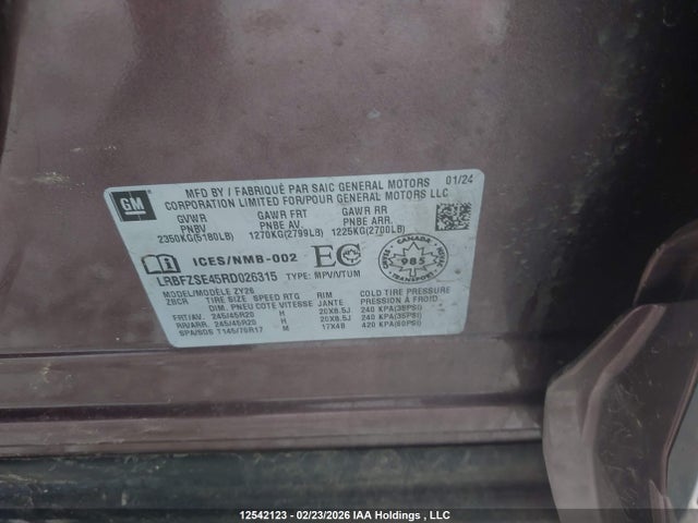 LRBFZSE45RD026315 Buick Envision